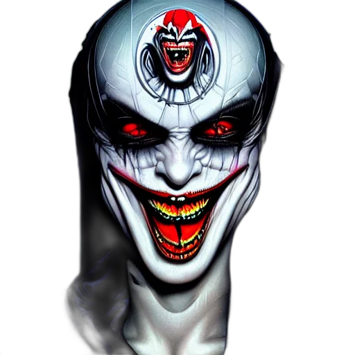 mask, face, creature, comic book art transparent PNG cut-out