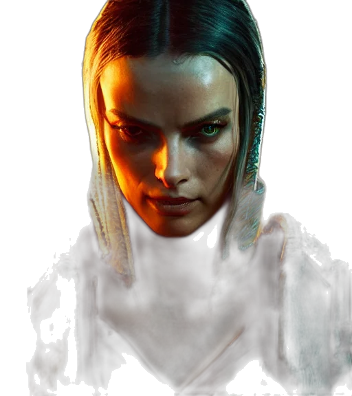 face, mask, concept art, cyberpunk transparent PNG cut-out