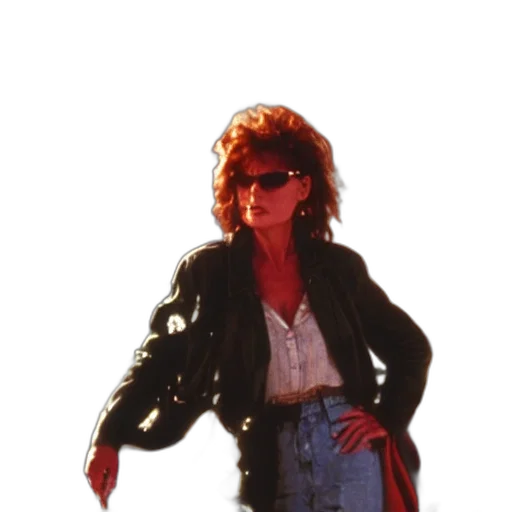 jacket, staff, vaporwave, concept art transparent PNG cut-out