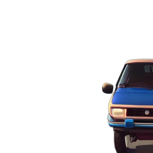 car, 3d render, concept art, photorealistic transparent PNG cut-out