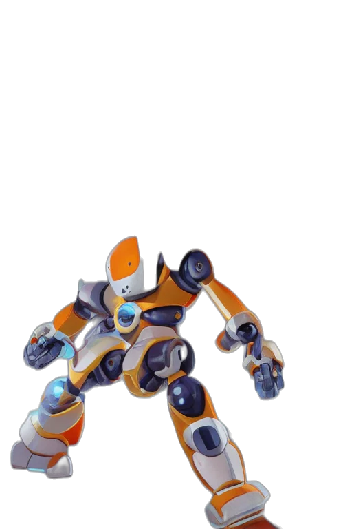 robot, weapon, 3d render, concept art transparent PNG cut-out