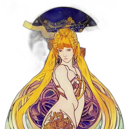 dress, crown, fantasy art, anime transparent PNG cut-out