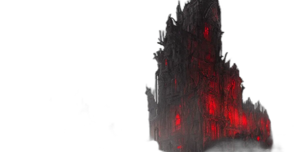 building, sword, crown, concept art transparent PNG cut-out