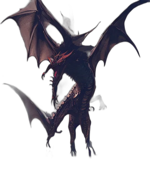 dragon, creature, staff, animal transparent PNG cut-out