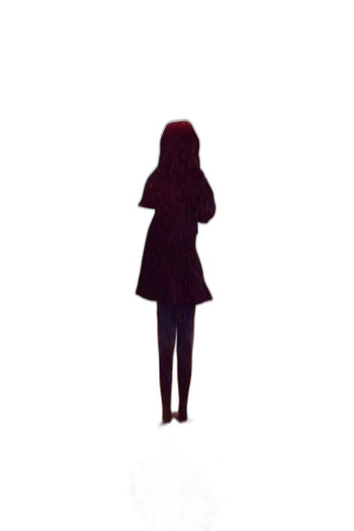 dress, jacket, staff, creature transparent PNG cut-out