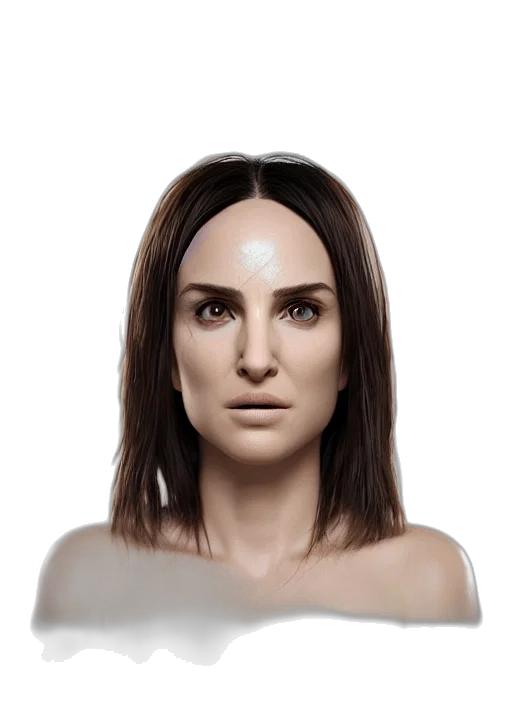 face, robot, mask, hair transparent PNG cut-out