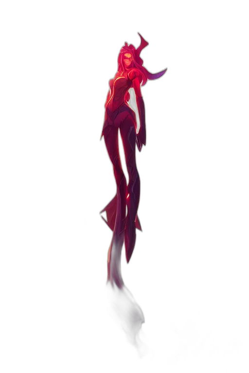 dress, creature, staff, mask transparent PNG cut-out