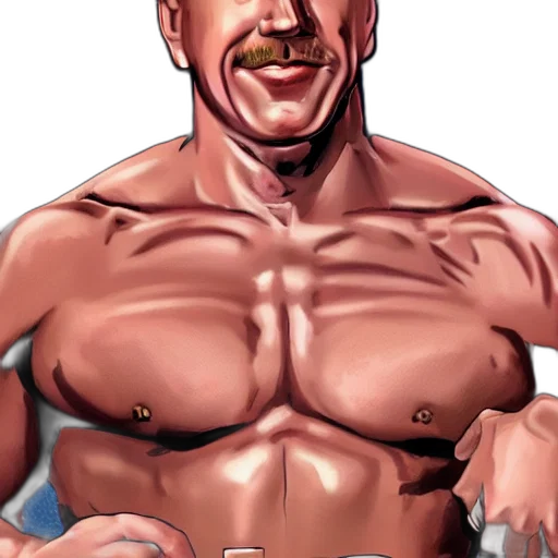 face, comic book art, cartoon, concept art transparent PNG cut-out