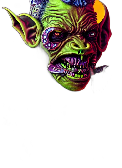 mask, face, creature, staff transparent PNG cut-out