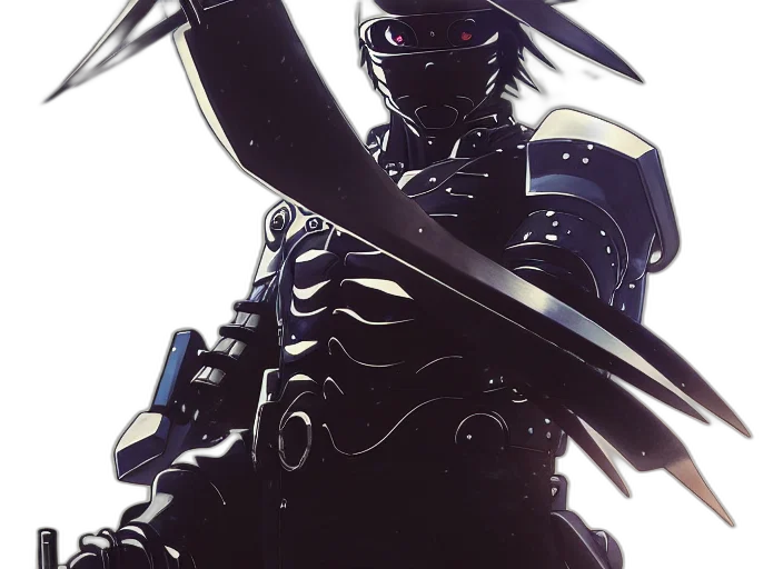 sword, robot, weapon, staff transparent PNG cut-out