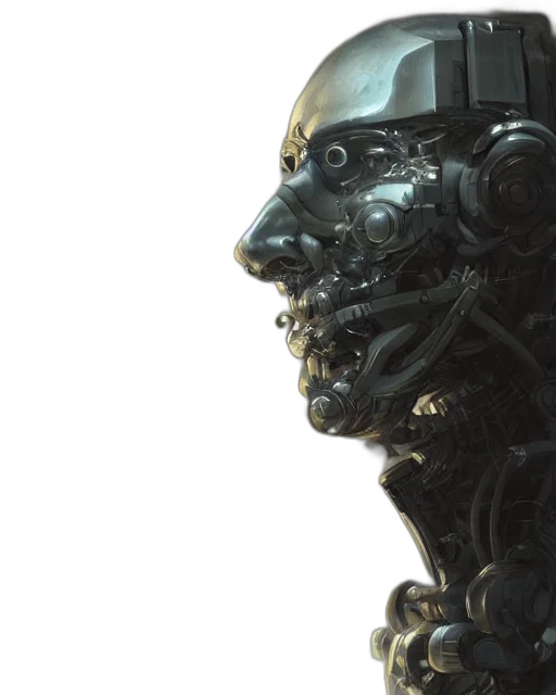 robot, face, mask, creature transparent PNG cut-out