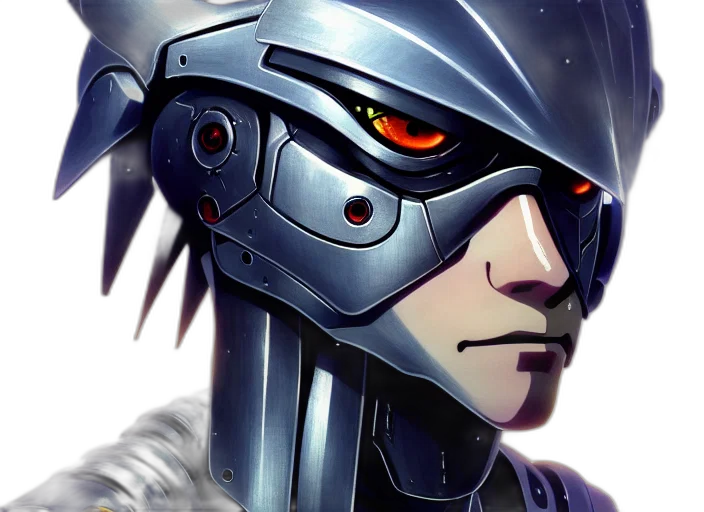 robot, cyberpunk, concept art, comic book art transparent PNG cut-out