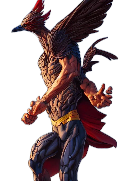 comic book art, concept art, fantasy art, character transparent PNG cut-out