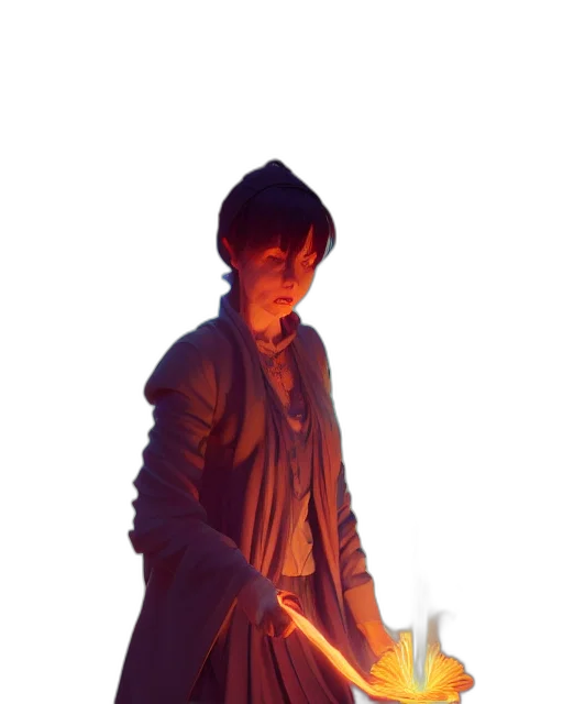 staff, jacket, sword, weapon transparent PNG cut-out