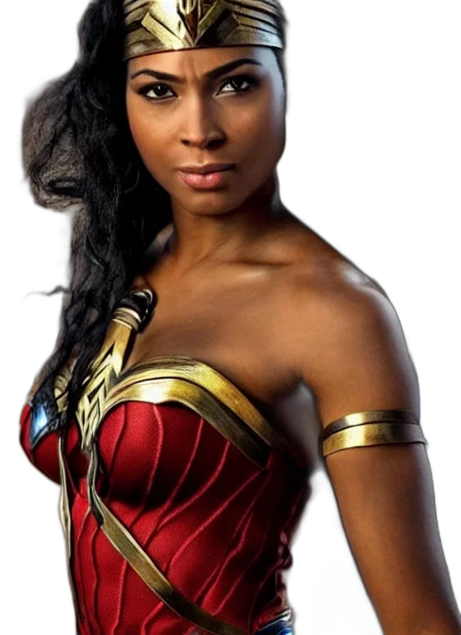 comic book art, beautiful, african, american transparent PNG cut-out
