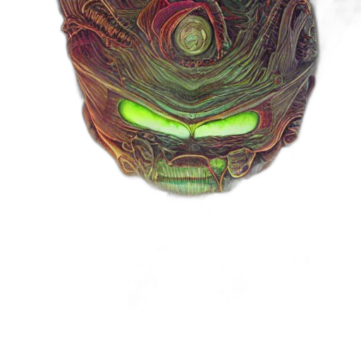mask, face, staff, creature transparent PNG cut-out