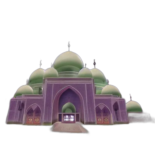 building, 3d render, concept art, watercolor transparent PNG cut-out