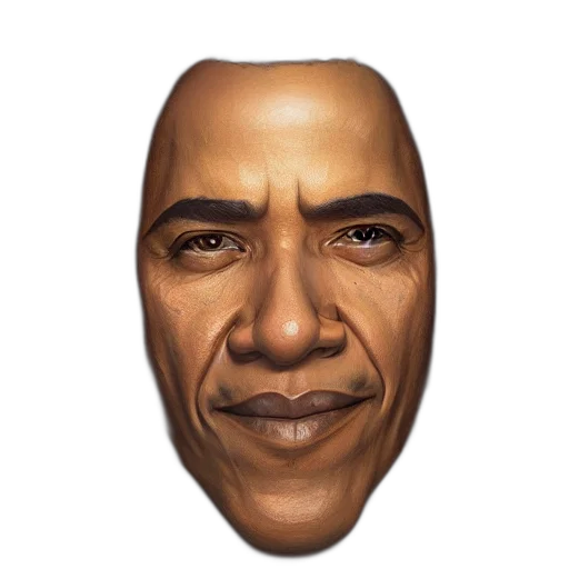 face, mask, photorealistic, 3d render transparent PNG cut-out