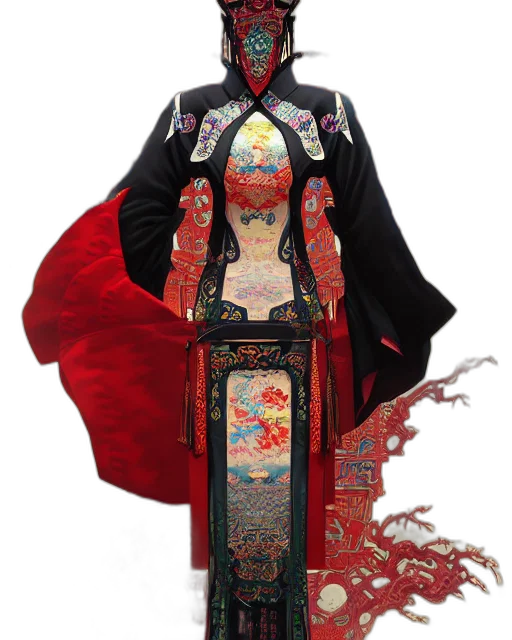 dress, staff, sword, concept art transparent PNG cut-out