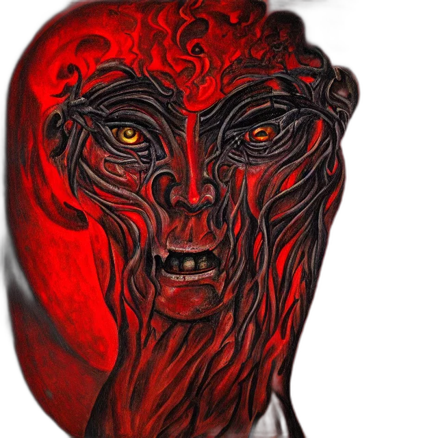 mask, face, creature, staff transparent PNG cut-out