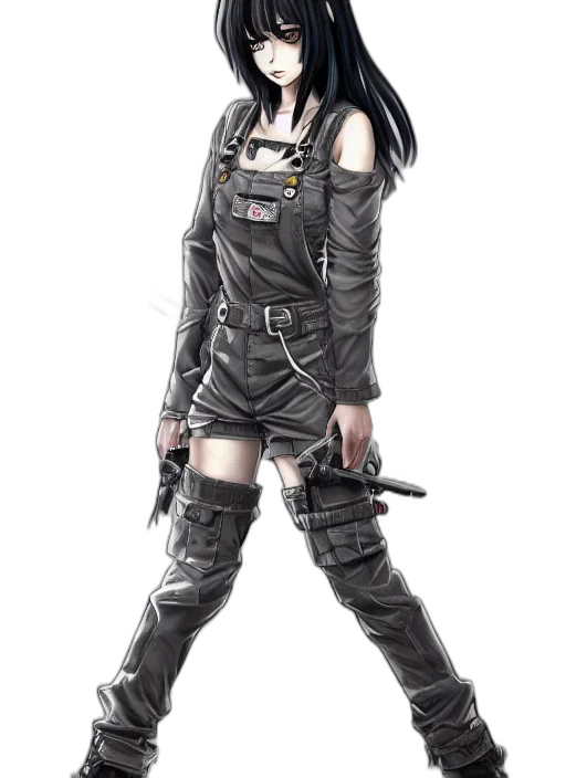 weapon, staff, jacket, concept art transparent PNG cut-out
