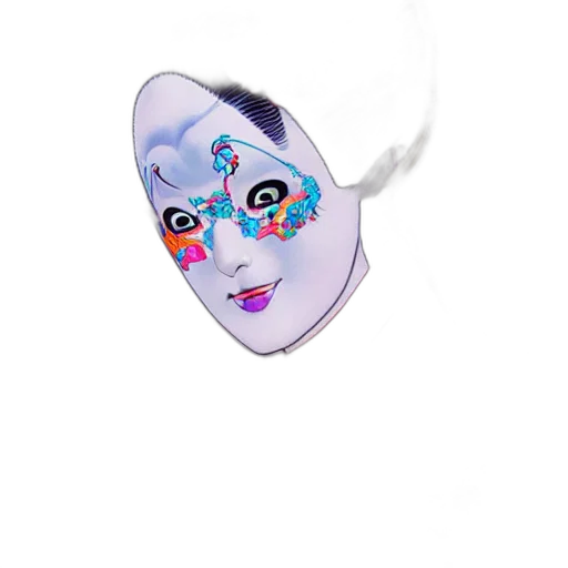 mask, jewelry, face, creature transparent PNG cut-out