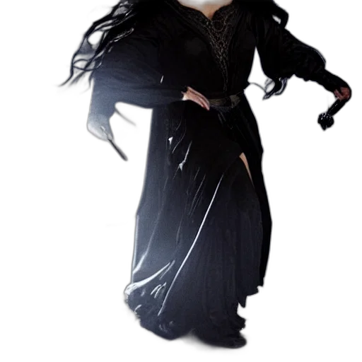staff, dress, dragon, creature transparent PNG cut-out