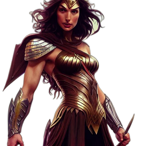 comic book art, concept art, fantasy art, photorealistic transparent PNG cut-out