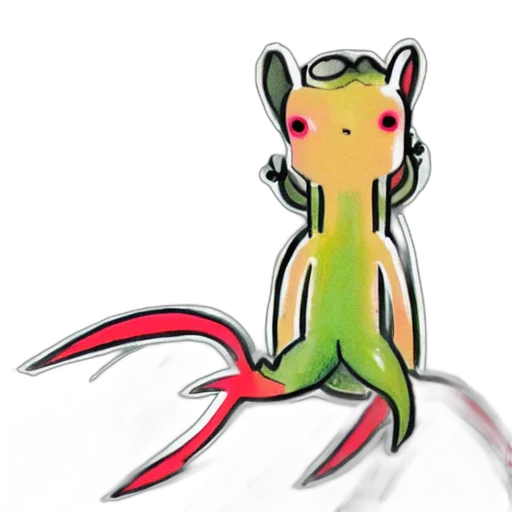 dragon, creature, animal, staff transparent PNG cut-out