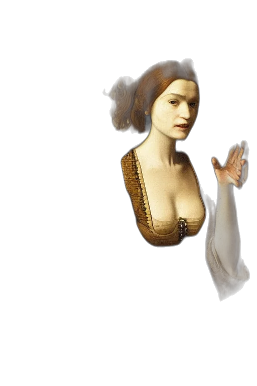 dress, jewelry, staff, concept art transparent PNG cut-out