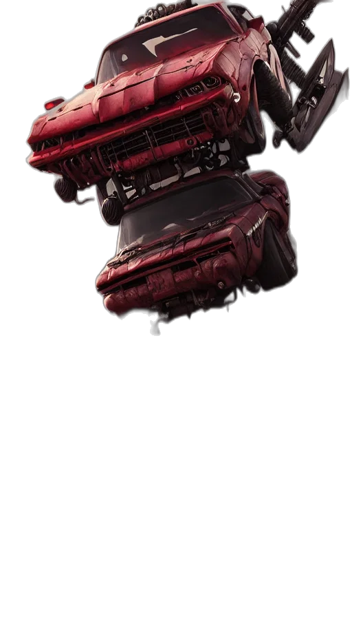weapon, robot, shoes, crown transparent PNG cut-out