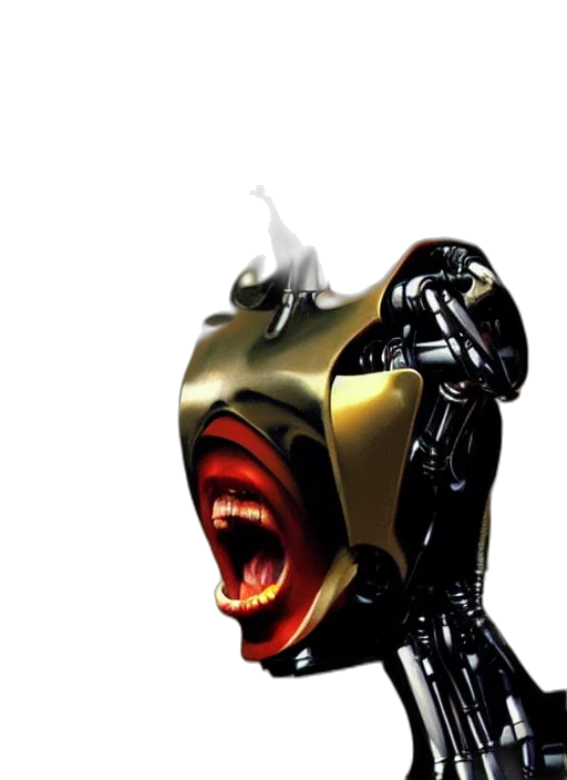 robot, mask, animal, weapon transparent PNG cut-out