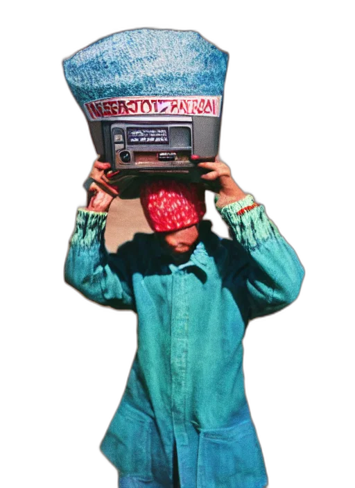 hat, robot, jacket, mask transparent PNG cut-out