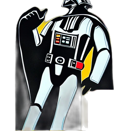 jacket, robot, concept art, monochrome transparent PNG cut-out