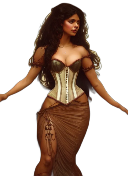 dress, fantasy art, concept art, photorealistic transparent PNG cut-out