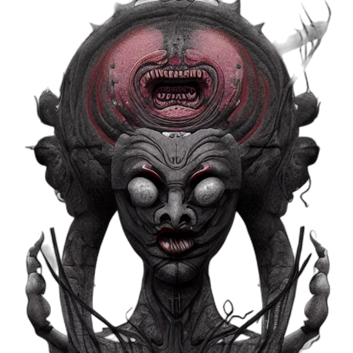 mask, creature, face, crown transparent PNG cut-out