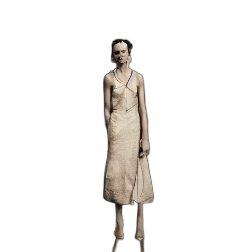 dress, staff, jewelry, face transparent PNG cut-out