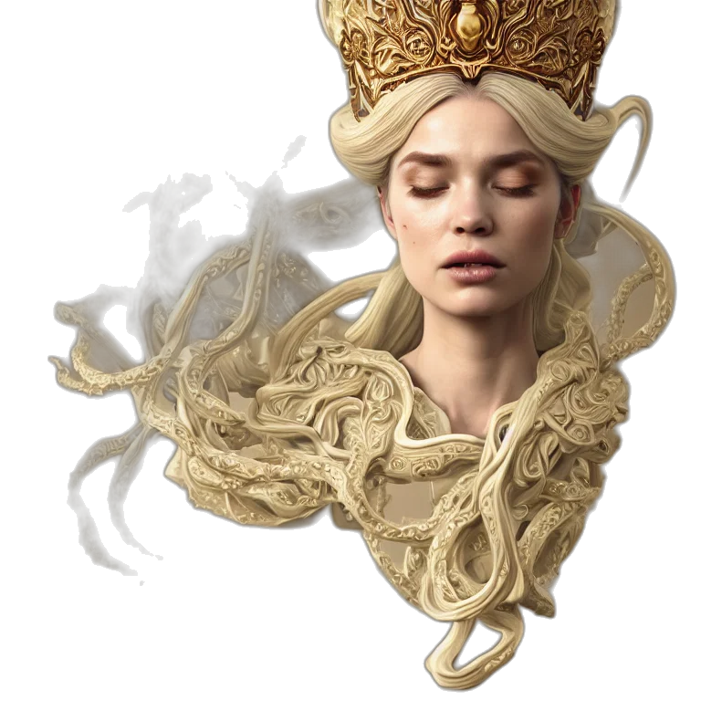 crown, jewelry, hair, face transparent PNG cut-out
