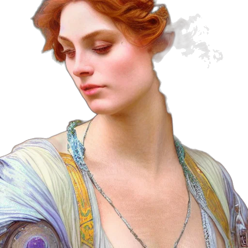 dress, jewelry, crown, face transparent PNG cut-out