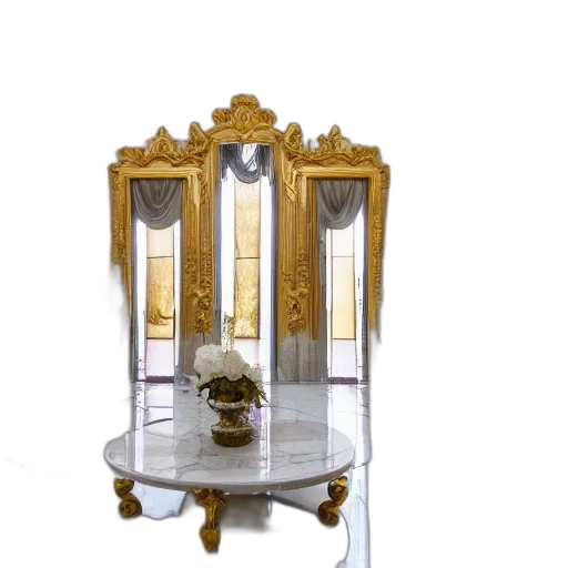 furniture, jewelry, crown, 3d render transparent PNG cut-out