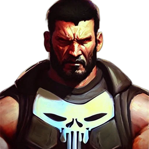 face, comic book art, concept art, fantasy art transparent PNG cut-out
