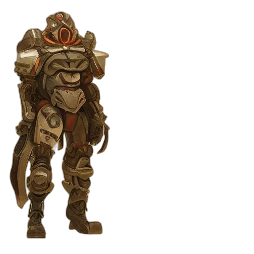 robot, mask, weapon, staff transparent PNG cut-out