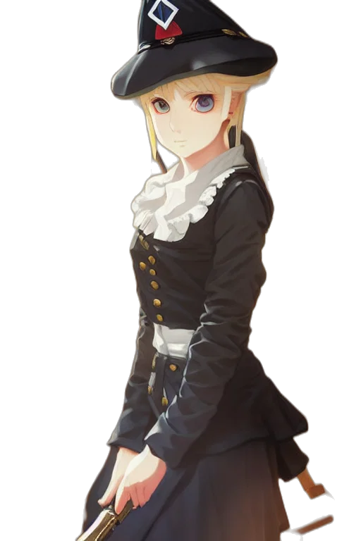 staff, hat, dress, crown transparent PNG cut-out