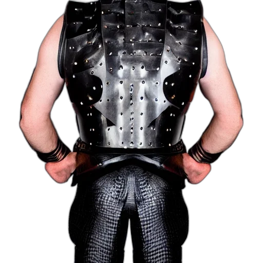 jacket, robot, 3d render, cyberpunk transparent PNG cut-out