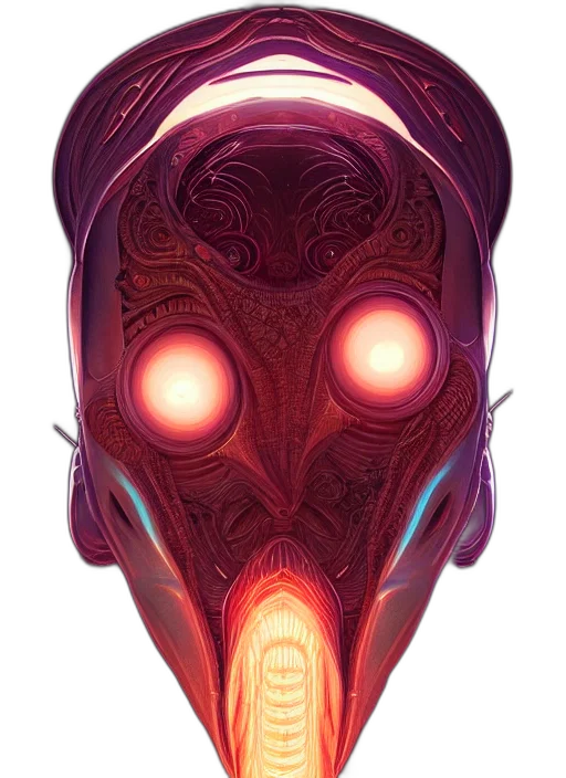 mask, face, robot, creature transparent PNG cut-out