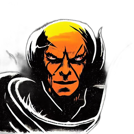 mask, face, comic book art, concept art transparent PNG cut-out