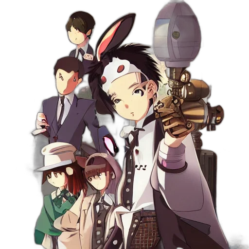 staff, weapon, robot, anime transparent PNG cut-out