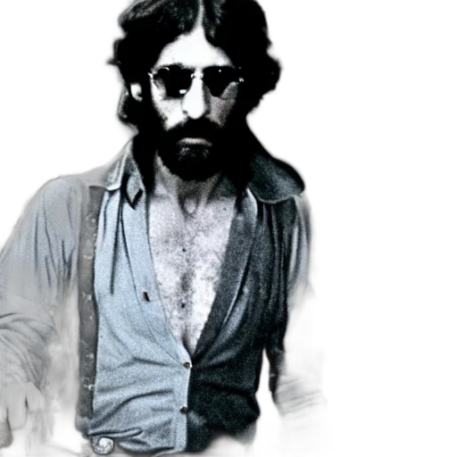 photorealistic, film, still, serpico transparent PNG cut-out