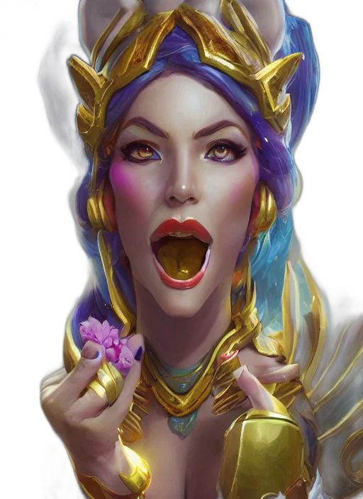 face, jewelry, crown, staff transparent PNG cut-out