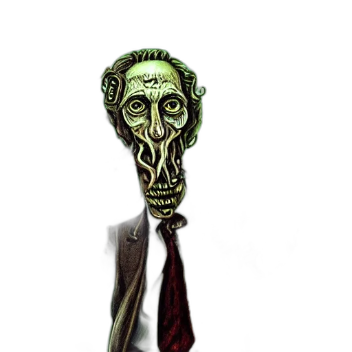 mask, staff, face, creature transparent PNG cut-out
